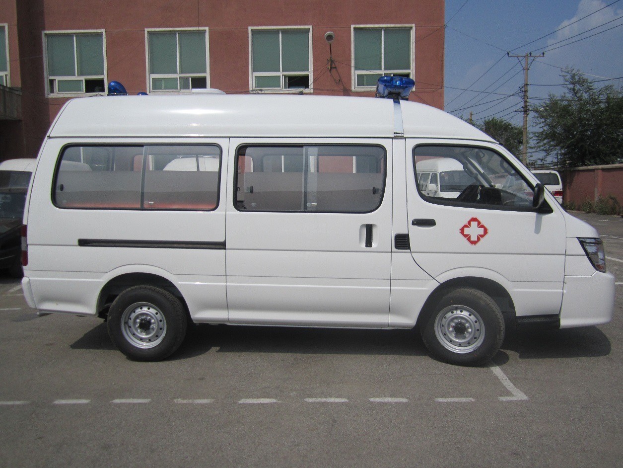 ambulance vehicle with equipment